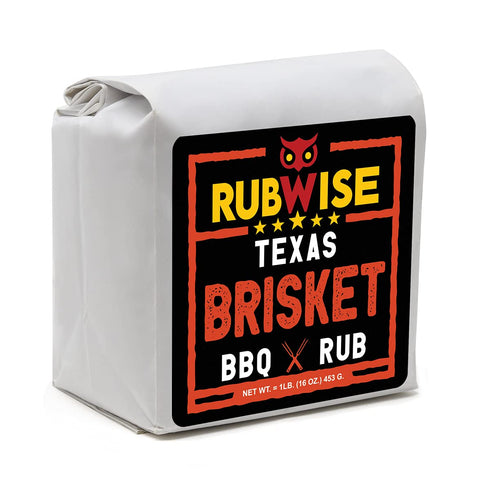 RubWise Texas Style BBQ Brisket Rub (1lb) | BBQ Rub & Spices for Smoking and Grilling, Great on Brisket