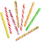 Fruidles Swirl 24-Pack Candy Cane Sticks Suckers, Old-Fashioned Multicolored Mixed Fruit Flavor,