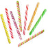 Fruidles Swirl 24-Pack Candy Cane Sticks Suckers, Old-Fashioned Multicolored Mixed Fruit Flavor,