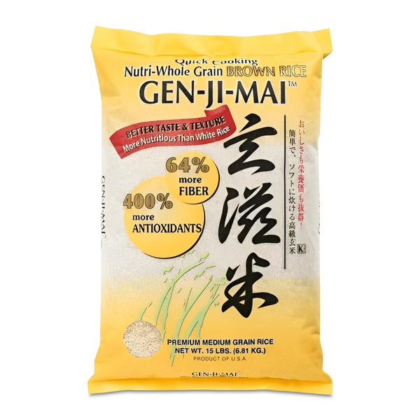 GENJI Gen-Ji-Mai Organic Medium Grain Brown Rice Whole Grain Japanese Style Rice for