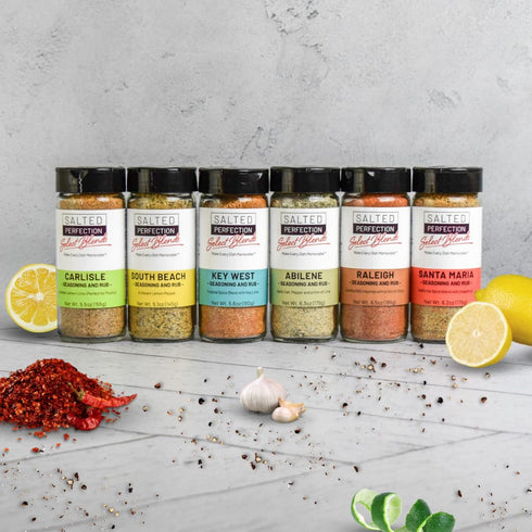Salted Perfection Select Blends Seasoning Blend and Meat Rubs - No Additives - All Natural - (Santa Maria/Barbeque
