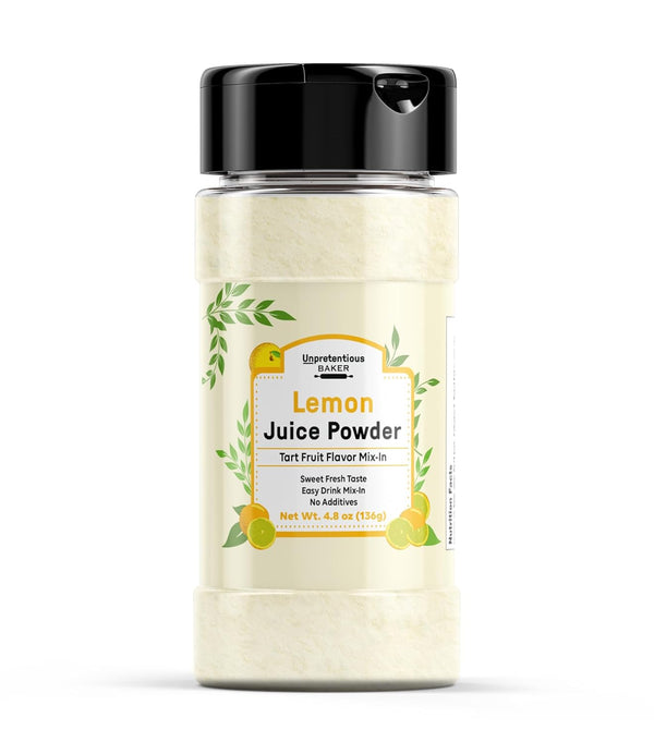 Unpretentious Lemon Juice Powder (1 Cup) Easy Drink Mix In, Fresh Tart