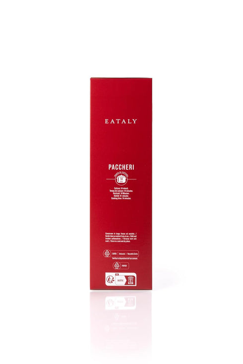 500g (17 oz.) 1 Pack Eataly Italian Paccheri Pasta Noodles - Box -Authentic Durum Semolina Wheat - Made in Italy- Dried