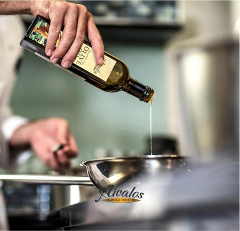 1 (33.8 oz) Aivalos Extra Virgin Olive Oil, Single-Origin Mediterranean, First Cold-Pressed, Smooth & Peppery Finish
