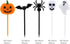 100 PCS Halloween Picks - Plastic Cupcake Toppers for Halloween Party Appetizer