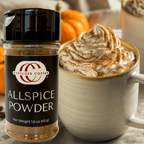 Set 7 Civilized Coffee Premium Coffee Toppings Gift Gourmet Spices & Flavors for Coffee Bar & Lattes