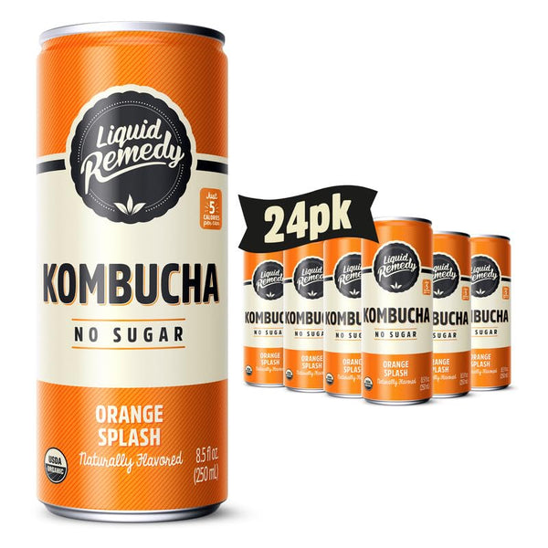 Liquid Remedy Kombucha Sugar Free Organic Drink, Low Calorie, Probiotic Like Tea