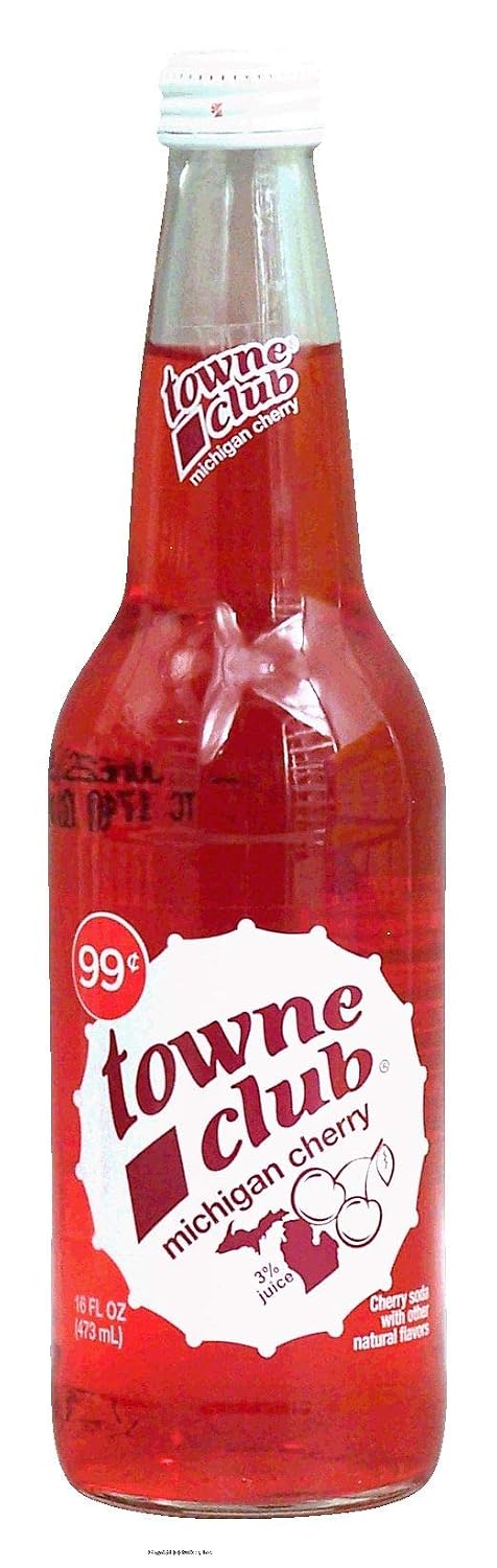 towne club michigan cherry, cherry soda with other natural flavors 16 fl