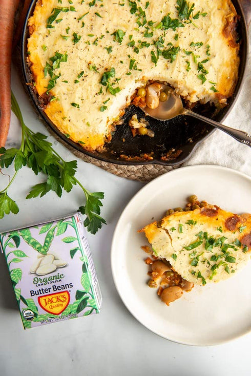 13.4 oz. (8 PACK) Jacks | Organic White Butter Beans | Filled with Protein & Fiber, Low Sodium & Non-GMO |