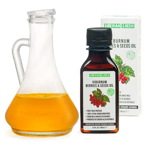 Siberian Viburnum Seeds and Berries Oil | 100% Natural Extra Virgin Cold