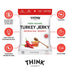 Pack, 1.0 oz 8 Pack, 2 Think Jerky Beef and Turkey Jerky Variety Classic, Sweet Chipotle, Sriracha Honey, Sesame