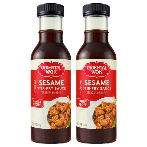Oriental Wok Gourmet Sesame Stir-Fry Sauce, Blend of Sweetness and Umami Family