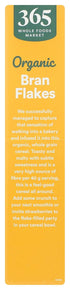 365 15 by Whole Foods Market, Organic Bran Flakes Cereal, Ounce