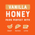 100% 12 oz Nate's Vanilla Honey for Brunch - Made with Pure Honey and Vanilla - Squeeze Bottle - Great for Pancakes