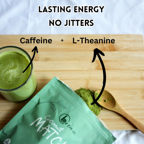 24 Be Tea Co. Coconut Matcha Latte | Organic Dairy-Free Latte Mix | Japanese Ceremonial Grade | Antioxidant-Rich |