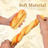 2 Pack 13.58In UKCOCO Artificial French Baguette Faux Bread Loaves for Kitchen Decoration Photography Props Bakery