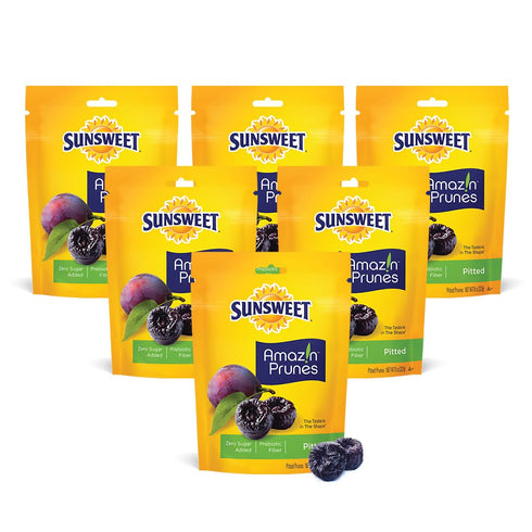 Sunsweet Amazin' Pitted Prunes - Dried Prunes Pitted Unsweetened - Gluten Free,
