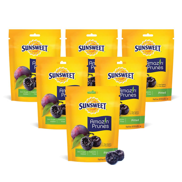 Sunsweet Amazin' Pitted Prunes - Dried Prunes Pitted Unsweetened - Gluten Free,