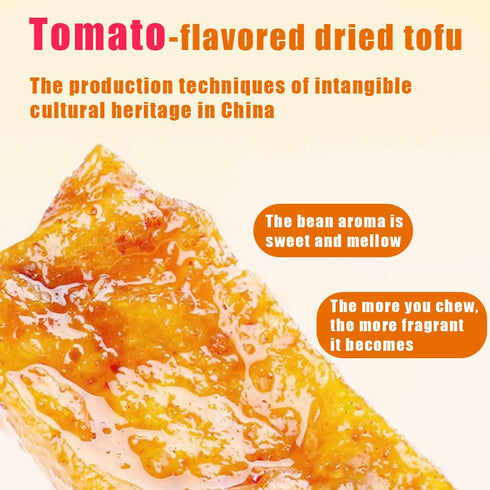 laweny tofu,6.34oz/180gsweet Dried tofu , tomato flavored dried and sour, delicious bean flavor, non fried, non greasy