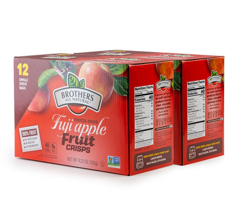 Brothers All Natural Freeze Dried Fruit Crisps, Fuji Apple, 0.35 Oz (Pack