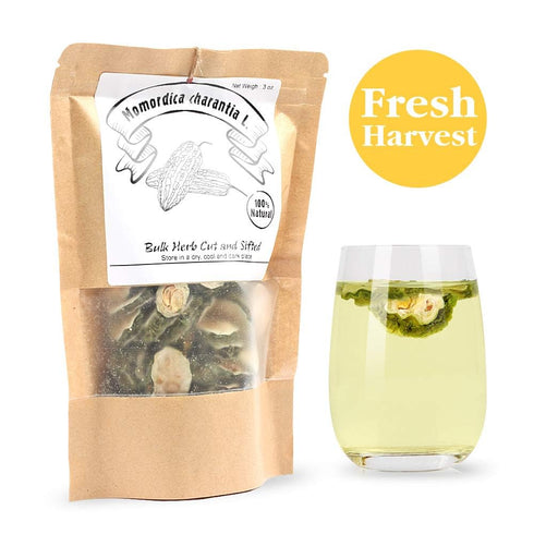 EidolonGreen Organic Sun-Dried Bitter Melon Tea (Kugua/??/??), 3 oz (88g) Dried Bulk Chinese Herbal