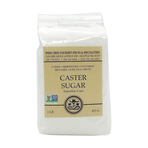 India Tree Superfine Caster Baking Sugar, 1 lb Bag