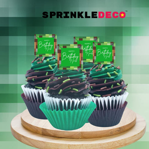 Jungle Camouflage Edible Gaming Woodlands Confetti Sprinkles - 6oz Bag for Cake, Cookie, Cupcake, Ice Cream