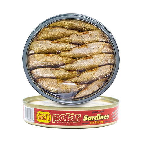 MW Polar Brisling Sardines, Smoked In Olive Oil, 4.23 Oz - Pack