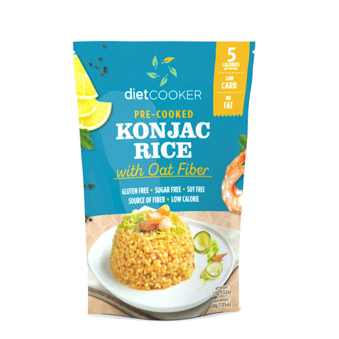 6 Pack 9.52 oz, Shirataki Rice, DIET COOKER Konjac Rice Inside, Keto & Vegan Friendly, Odor Free, Low Calorie, Zero Net