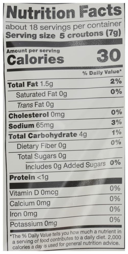 365 4.5 by Whole Foods Market, Organic Butter And Garlic Croutons, Ounce