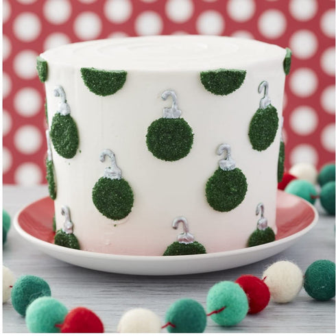 Wilton Holiday Dark Green and Red Sanding Sugar