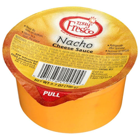 Muy Fresco 3.7 oz. 10 Count Nacho Cheese Sauce Cup | Microwavable | Made in America |