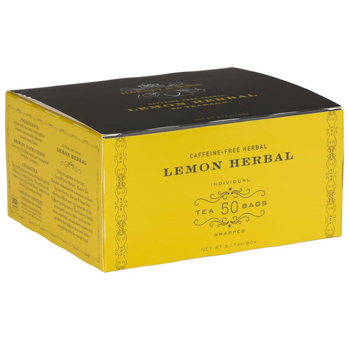 Harney & Sons Herbal Tea, Lemon, 50 Tea Bags