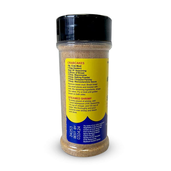 J.O. Spice #1 Seafood Seasoning, 4.5 oz Bottle, Maryland USA