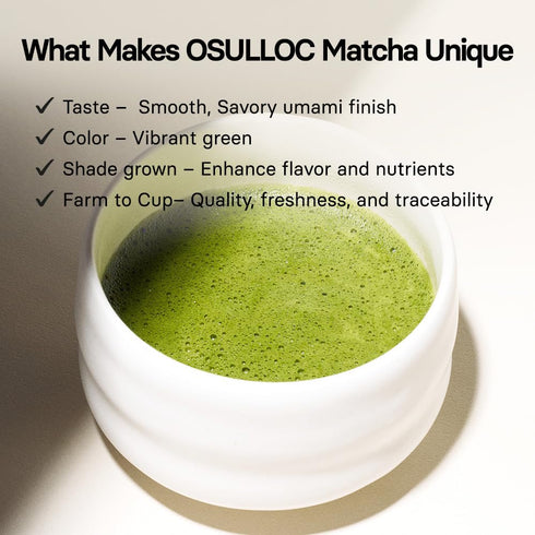 (1.41oz, 40g) OSULLOC Volcanic Isle Matcha Powder, Ceremonial Grade Korean Matcha for lattes, Green tea powder from