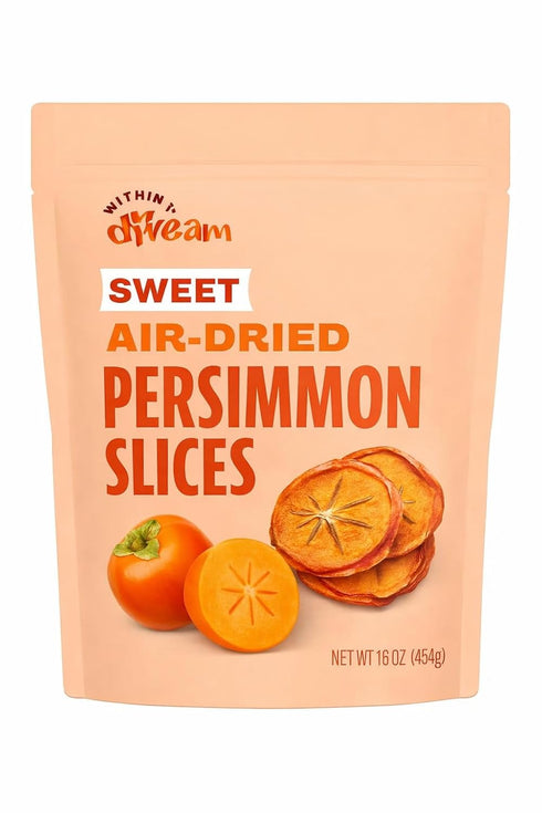 Whitney Jordan Naturals, Sweet Air-Dried Persimmon Slices - Ready to Snack, No