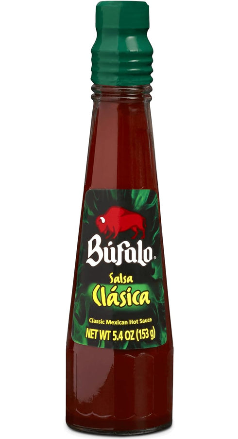 Bufalo Salsa Clasica Mexican Hot Sauce 5.4 oz (Pack of 3)