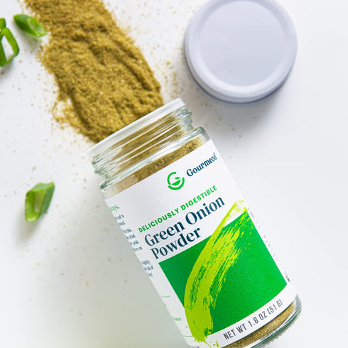 100% Gourmend Foods Organic Green Onion Powder Certified Low FODMAP Onion Substitute, Filler Free, Gluten Free