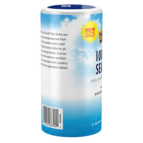Hain 21 oz. Pure Foods Iodized Sea Salt