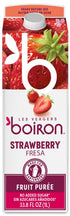 Les Vergers Boiron Strawberry Fruit Puree Drink Mix, All Natural, No Added Sugar, Non-GMO, No