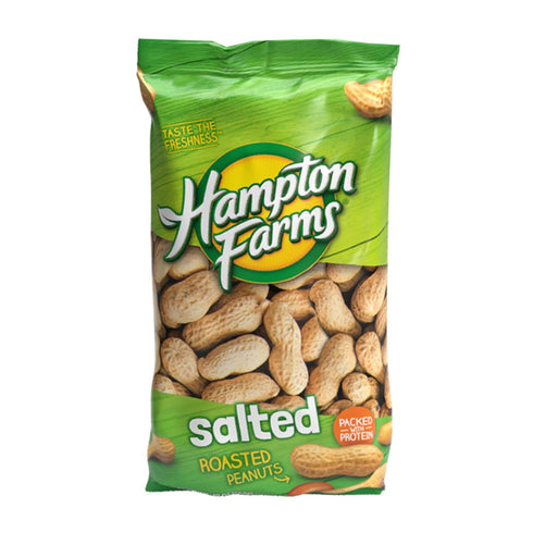 Hampton Farms - USA Grown All-Natural - Fancy Roasted In-Shell Salted Peanuts