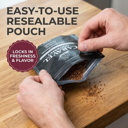 14 oz Smoked Bacon Salt for Cooking or Finishing Natural and Flavorful Coarse Alderwood Smoked Salt for Seasoning Meats