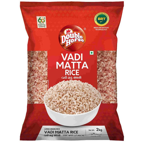 Generic Matta Red Rice Long Grain Kerala Vadi Matta Rice Double Horse 2KG