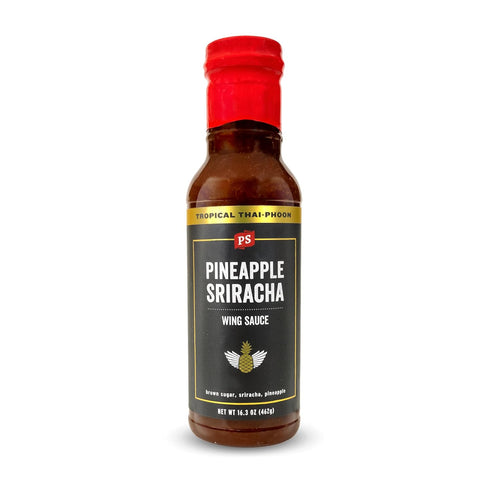 PS Seasoning Pineapple Sriracha Wing Sauce - Hot Wing Sauce for Chicken, Seafood, Pork and more
