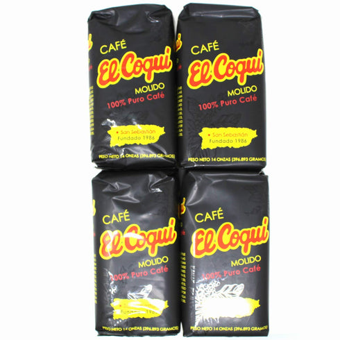 El Coqui Cafe Puerto Rican Ground Coffee (4pack) - 14oz