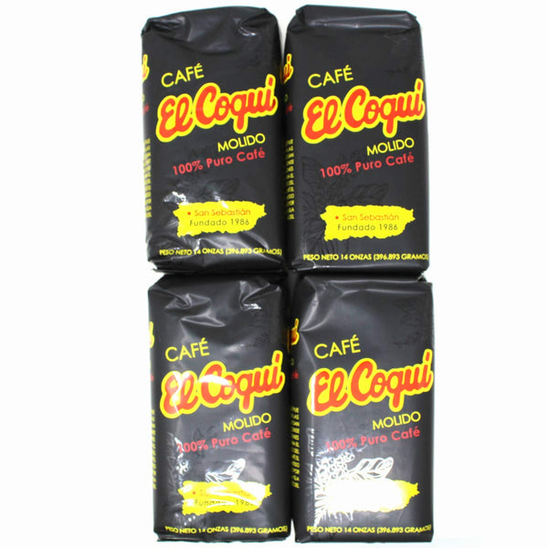 El Coqui Cafe Puerto Rican Ground Coffee (4pack) - 14oz