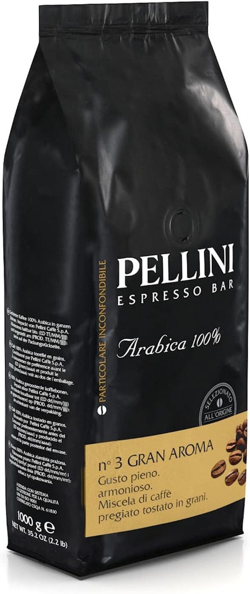 3 1 1 Pellini Caff in grani Espresso Gusto Bar N. gran Aroma, Confezione da kg
