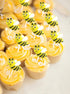 24 Bee Candy Individually Wrapped Lemon Flavored Suckers Honey Bee Party Favors, Baby Showers, Edible Cupcake Toppers