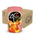 4C Powdered Drink Mix Cannisters, Peach Tea 3 Pack, 28 Quarts, Family