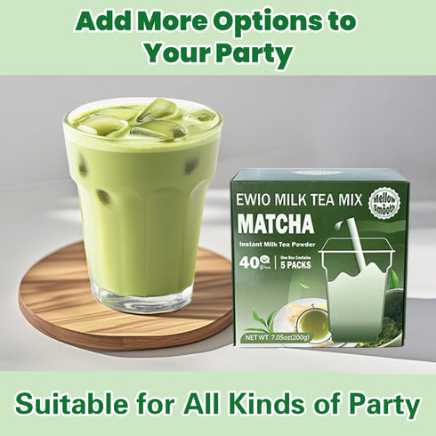 40g x5 Packs Milk Tea Mix Matcha Flavor Instant Milk Tea Powder
